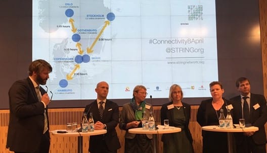 Møte i STRING politiske forum og seminar om transportkorridorer i Stockholm 8. april