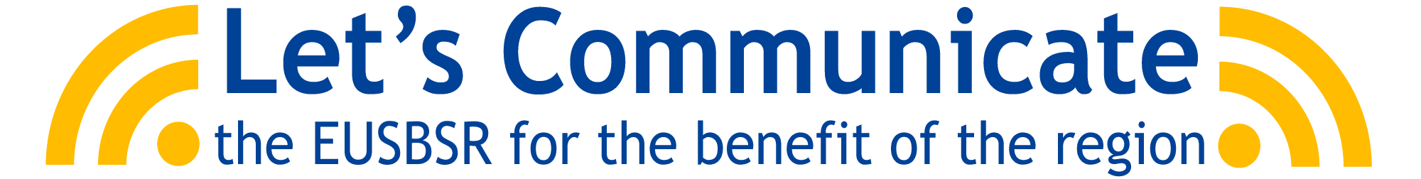 Logo Let's Communicate the EUSBSR for the benefit of the region