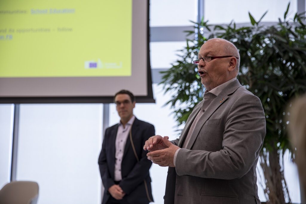 Roger Ryberg (Ap), fylkesordfører Viken fylkeskommune og leder for Østlandssamarbeidets Europaforum, på Østlandssamarbeidets studietur til Brussel 31. mai 2022