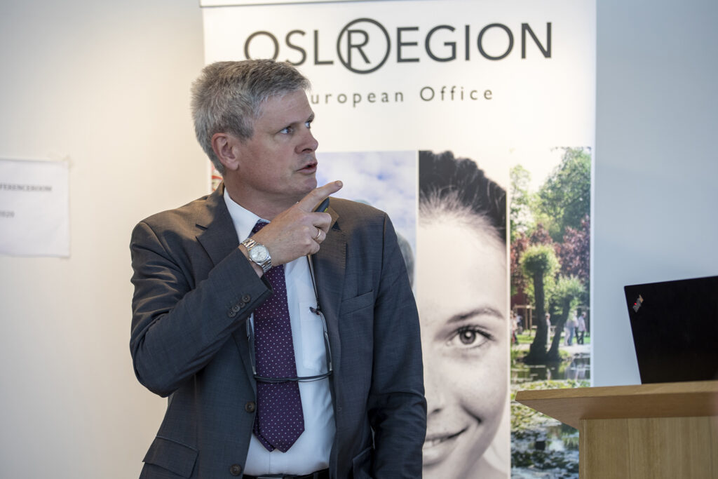 Osloregionens Europakontor, på Østlandssamarbeidets studietur til Brussel 1. juni 2022