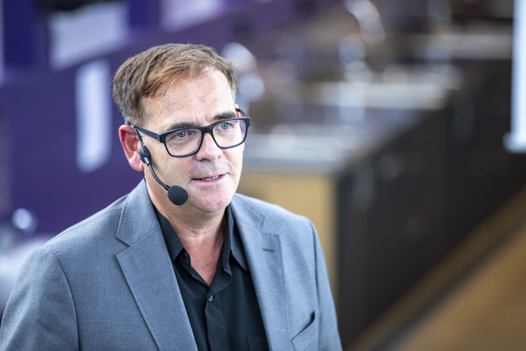 Andreas Gillund, daglig leder i Vesar, på Fagpolitisk utvalg næring og kompetanse i Tønsberg, 2. juni 2022